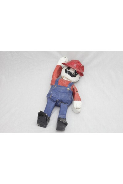 A Papier-Mache Mario made by my brother Theo