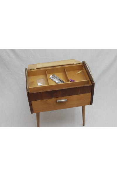 A Side Table with Hinged Compartment